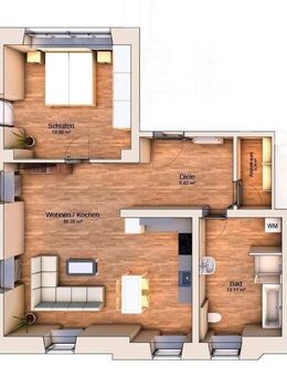 barrierefreie und neuwertig-sanierte 2-Zimmerwohnung - Bad Kissingen