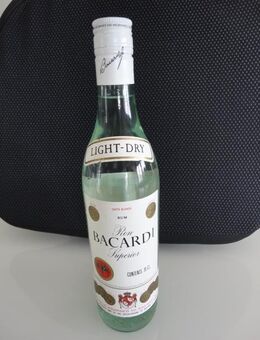 Bacardi Superior Carta Blanca 70cl 38% light dry NEU 70er Jahre - Köln