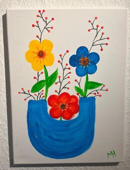 Originalgemälde - Acryl auf Leinwand 30x40 cm - Offenbach (Main) Innenstadt