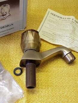 Messing gebürstete Waschtischarmatur mit Acrylgriff NEU - Leverkusen