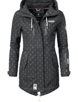 Marikoo Funktionsmantel Zimtzicke Wasserdichter Softshell Parka mit Kapuze