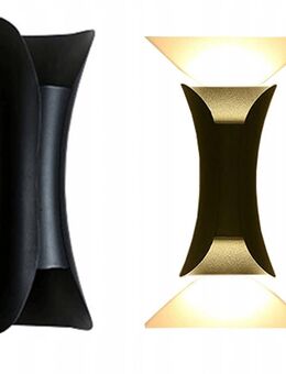 6x Designer Außenlampe Wandleuchte Anthrazitschwarz SET - Wuppertal