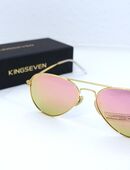 Kingseven Sonnenbrille, polarisiert, unisex, UV400, gold ✮NEU✮ in 01099