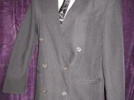 NEUw * Edel * stylisch * Original VINTAGE * Kragenloser Boyfriend * Anzug * Kostüm * Blazer "Nino" Gr. 36- 38/ S * schwarz * Gothic * - Riedlingen