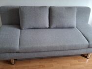 *TOP Zustand!* Sofa Schlafsofa Couch 200x100cm grau Federkern Bettkasten - Düsseldorf