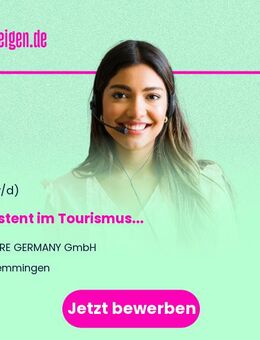 Assistent (m/w/d) im Tourismus - Memmingen