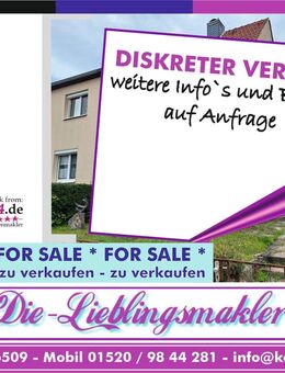 teilsan., mod.-bed. Doppelhaushälfte (5 Zimmer, Küche, Bad, Gäste-WC) mit Zufahrt, Garten, Hof und Garage - Mühlhausen (Thüringen)