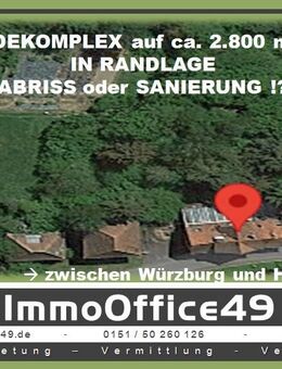ImmoOffice49 - Gebäudekomplex mit Potential - Sanierungsobjekt - Rosenberg (Regierungsbezirk Karlsruhe)