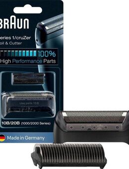 Braun Ersatzscherteil Series 1 10B, kompatibel mit cruZer und Series 1 Rasierern