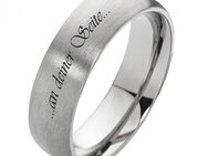 Herrenring Titanring HT085 mit individuell Außengravur - Aholming