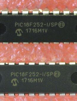 2 Stück - 8-bit Mikrocontroller / Microcontroller PIC18F252-I/SP - 1716M1V - Neu - Biebesheim (Rhein)