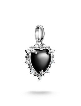 THOMAS SABO Charm Herz Charm Vintage-Herz - Connect, CC1286-643-11, CC1286-995-11, mit Rubin (synth), Zirkonia (synth)