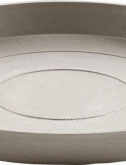 ECOPOTS Blumentopfuntersetzer ROUND SAUCER Taupe, BxTxH: 50,5x50,5x3,5 cm