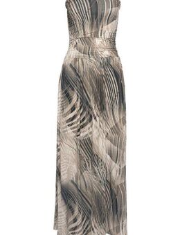 LASCANA Maxikleid mit Alloverdruck und Taschen, Bandeau-Kleid, Sommerkleid, schulterfrei
