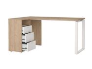 INOSIGN Eckschreibtisch Arbeitstisch, Sekretär, Bürotisch, Stauraum, Computertisch, 3 Schubladen integriert und 1 offenes Fach, Breite 150 cm