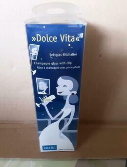 Koziol Sektglas mit Bildhalter Dolce vira - Frankfurt (Main) Zeilsheim