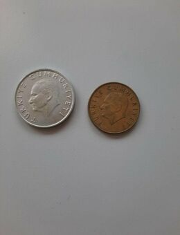 2 Türkische Lira 25 von 1987 und 500 von 1989 - Essen