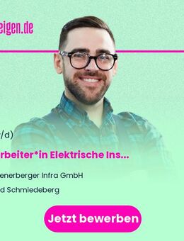 Mitarbeiter*in Elektrische Instandhaltung - Bad Schmiedeberg