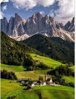 Artland Poster Sommer in Südtirol in den Dolomiten, Berge & Alpenbilder (1 St), als Alubild, Leinwandbild, Wandaufkleber oder Poster in versch. Größen