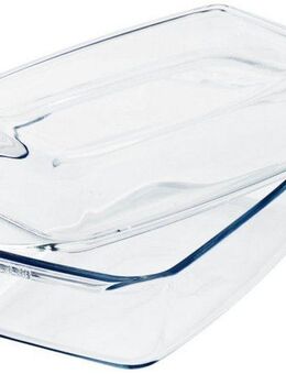 SIMAX Schüssel, Glas, mit Deckel, eckig, 2,8 Liter