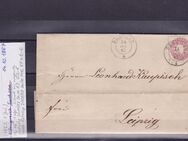 Sachsen 1 Neugroschen Briefumschlag 1867,Lot 143