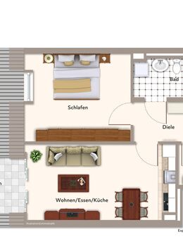 Wohnen für Senioren: Schicke Wohnung in Tübinger Halbhöhenlage - Tübingen