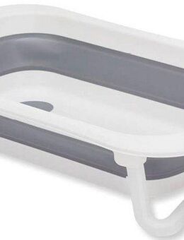 Fillikid Babybadewanne Faltbadewanne Orka, grau-weiß, inkl. Ablaufstöpsel