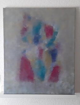 Bild Gemälde Farbennebel Abstrakt Acryl Leinwand Modern Farben Original Unikat 50 x 60 cm - Lüneburg
