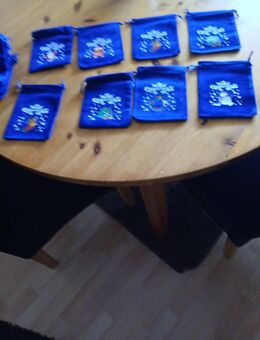 24 Adventskalender beutel samt blau neu - Leverkusen
