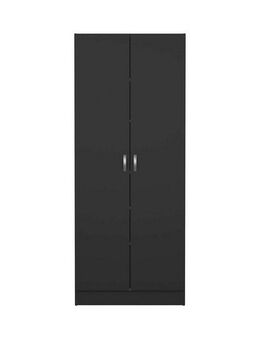 INOSIGN Drehtürenschrank Focus, Kleiderschrank, Stauraum mit 2 Türen und 5 Einlegeböden, Breite 69 cm, Höhe 170 cm