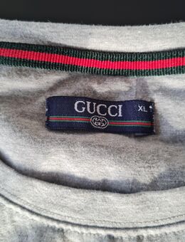 Gucci Damen T Shirt in grau mit Motiv - Sankt Leon-Rot