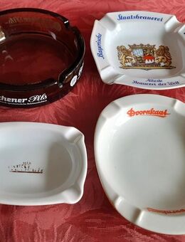 Für Sammler - 4 alte Werbe Aschenbecher - Niederfischbach