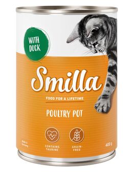 Sparpaket Smilla Geflügeltöpfchen 24 x 400 g - zartes Geflügel mit Ente