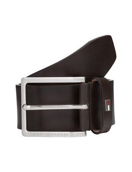 Tommy Hilfiger Ledergürtel OLIVER 4.0 Größenverstellbar, Markenlogoemblem aus Metall