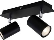 Briloner Leuchten LED Deckenspots 2857025 Run, ohne Leuchtmittel, Warmweiß, Deckenlampe, 29x8x12,3, Schwarz, max.40W, GU10, Wohnzimmer, Flur