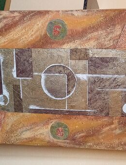 Großes Bild moderne Kunst auf Leinwand mit Keilrahmen ,Handarbeit Einzelstück - Magdeburg