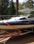 Gepflegtes Kajütboot, Motorboot, neuer Austauschmotor und Z-Antrieb in 39114