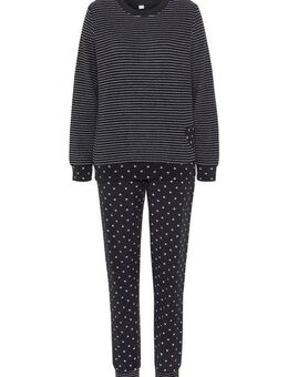 Vivance Dreams Pyjama (2 tlg) aus weichem Frottée mit Streifen und Herzen