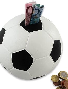 HMF Spardose Fußball Lederoptik Ø15cm schwarz/weiß #4790-01 - Birkenfeld (Baden-Württemberg)