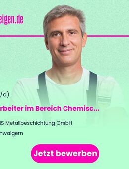 Mitarbeiter im Bereich Chemische Teilevorbehandlung (m/w/d) - Schwaigern