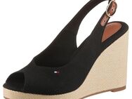 Tommy Hilfiger FLAG HIGH WEDGE ESPAD SLINGBACK High-Heel-Sandalette, Sommerschuh, Partyschuh, Keilsandalette, in schmaler Form