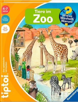 Ravensburger Buch tiptoi® Wieso? Weshalb? Warum? - Tiere im Zoo, Made in Europe