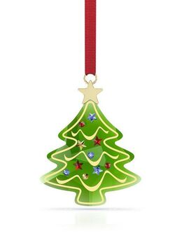 Swarovski Dekohänger Kristallfigur Sammelfigur Weihnachtsbaum Ornament (1 St), Swarovski® Kristall