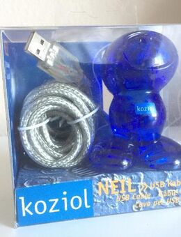 Design-Klassiker Koziol USB Kabelhalter Neil blau - NEU - - Bremen