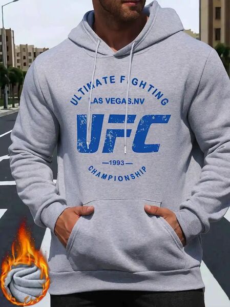 Herren UFC Champion Hoodie Hellgrau - Ingolstadt