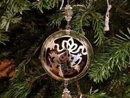 Weihnachtsdekoration für Tanne oder Fenster kugelförmig, Glocken, aus Metall - Essen