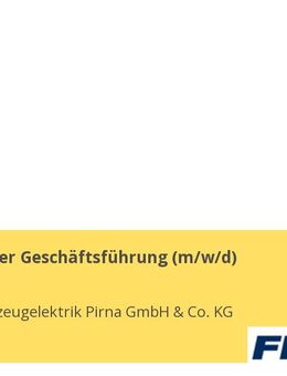 Assistenz der Geschäftsführung (m/w/d) - Pirna