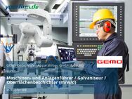 Maschinen- und Anlagenführer / Galvaniseur / Oberflächenbeschichter (m/w/d) - Kupferzell
