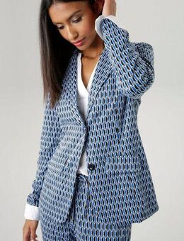Aniston SELECTED Kurzblazer mit grafischem Allover-Muster