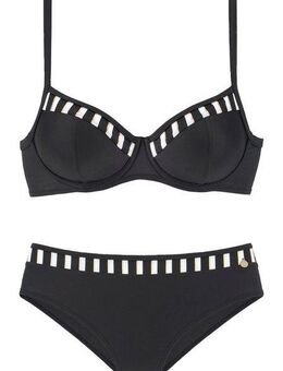 LASCANA Bügel-Bikini mit goldfarbenen Streifen